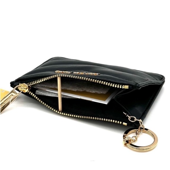 Michael Kors Jet Set Travel Small Top Zip Coin Pouch with ID Holder Black - Picture 7 of 8